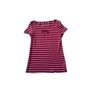 TALBOTS T-shirt, size medium, Cotton with Palm Tree Beading